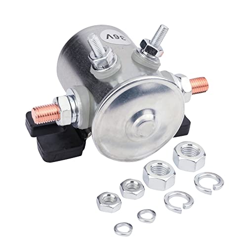 AA Ignition بديل لفولط مستمر ديوتي سولينويد ريلاي - متوافق مع سيارة جولف كهربائية EZGO 36 فولط 1986 وما بعدها، ياماها الكهربائية G2، ماراثون سلسلة TXT - يحل محل 27855G01، 27855G02، 11761G1، 31680G1 - Image 1