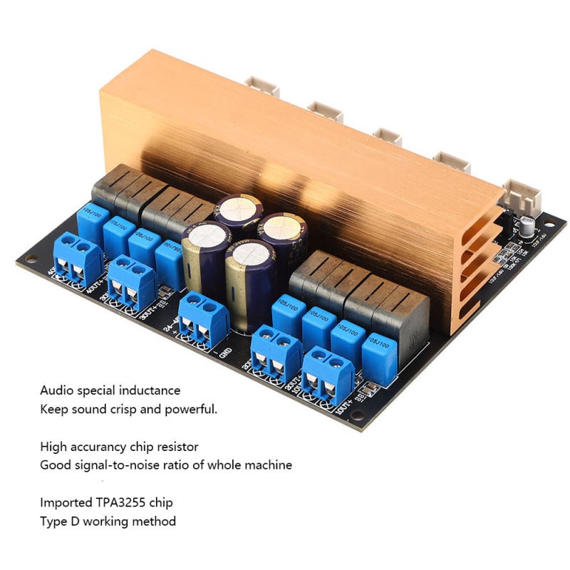 TPA3255 Digital Amplifier Board 315W Class D High-Efficiency Audio Module - High Signal-to-Noise Ratio 111dB Imported Chip for Home Stereo Systems - Image 5