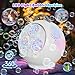 IFLOVE Bubble Machine for Kids 345360 Rotating Bubble Blower with RGB LED Light30000 Bubbles Per MinuteAutomatic Portable Bubble Maker for Boys GirlsOutdoor Party Easter Birthday Gift White - Image 4