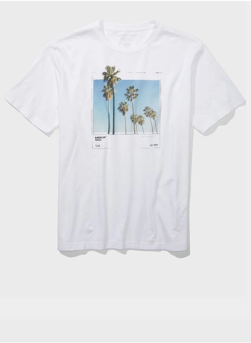 American Eagle Graphic Crew Neck T-Shirt