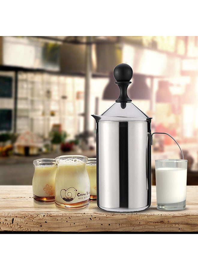 ماكينة صنع رغوة الحليب من الستانلس ستيل ddd333 فضي - Image 4