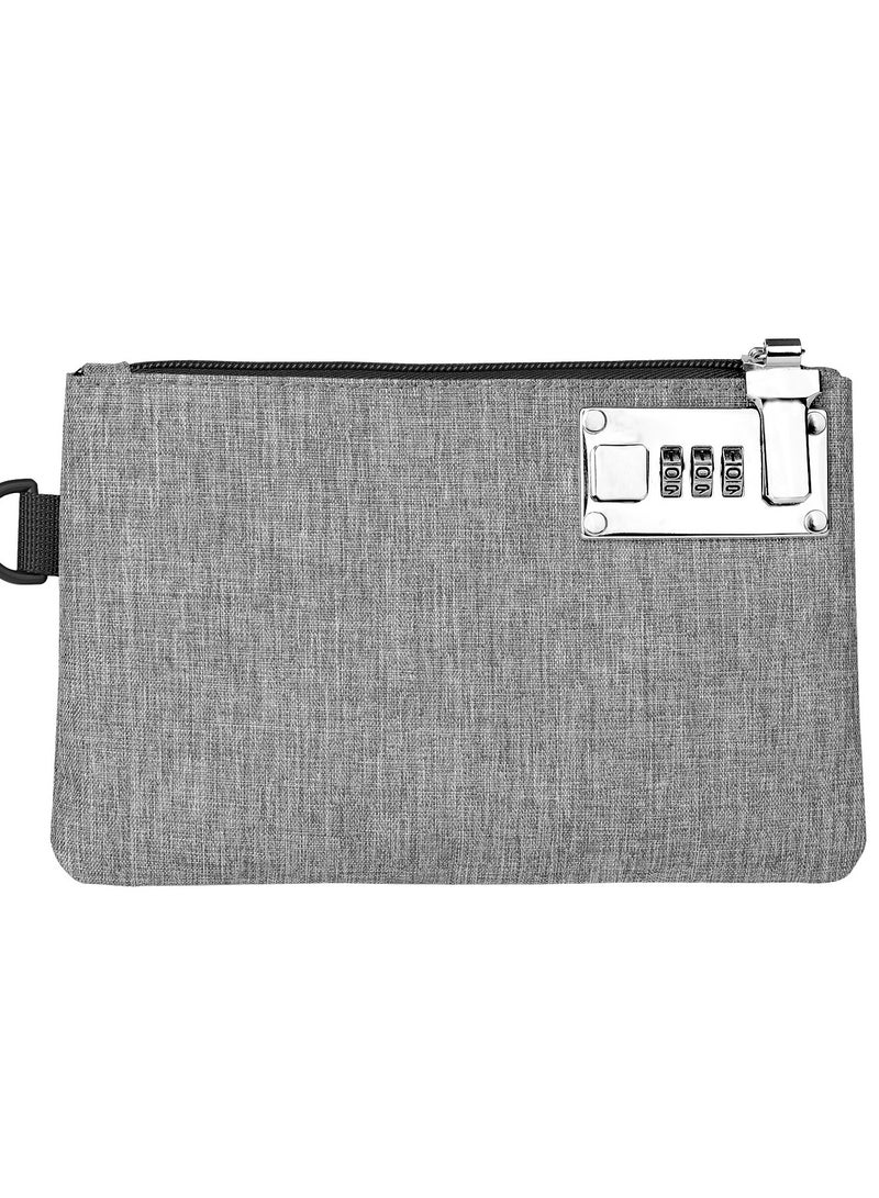 Generic Money Bag with Lock - 5 x 8 Inches, Men & Women's Locking Accessories Pouch for Cash, Bank Deposits, Wallet, Medicine, Phone and Credit Cards - Image 4