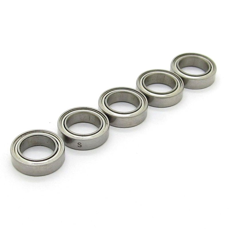 NewZoll 7x11x3 mm Deep Groove Ball Bearing Model Skateboard Bearings Kit MR117ZZ L1170ZZ 677ZZ 10 PCS Skateboard Bearings - Image 1