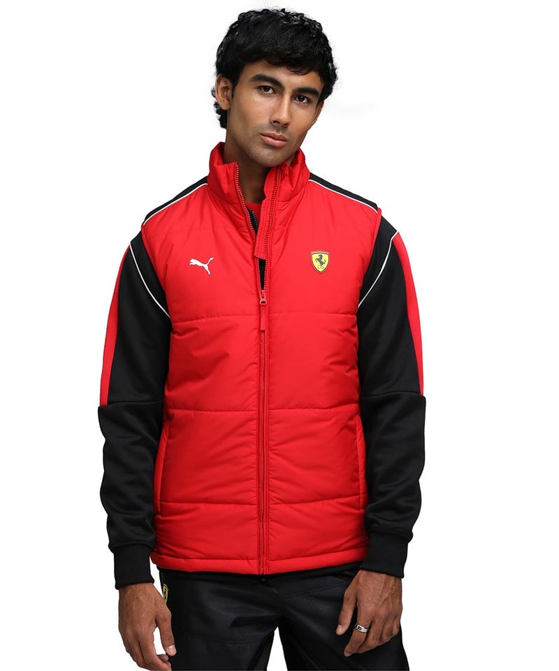 Puma, Men, Ferrari MT7 Padded Vest, Rosso Corsa, M, (63276302) - Image 1