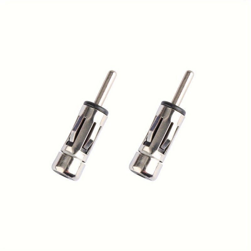 Set Of 2 Car Antenna Adapters Fm Radio Modulation Universal Connector Vehicle Stereo Systems Compatible Audio Receivers - Image 1