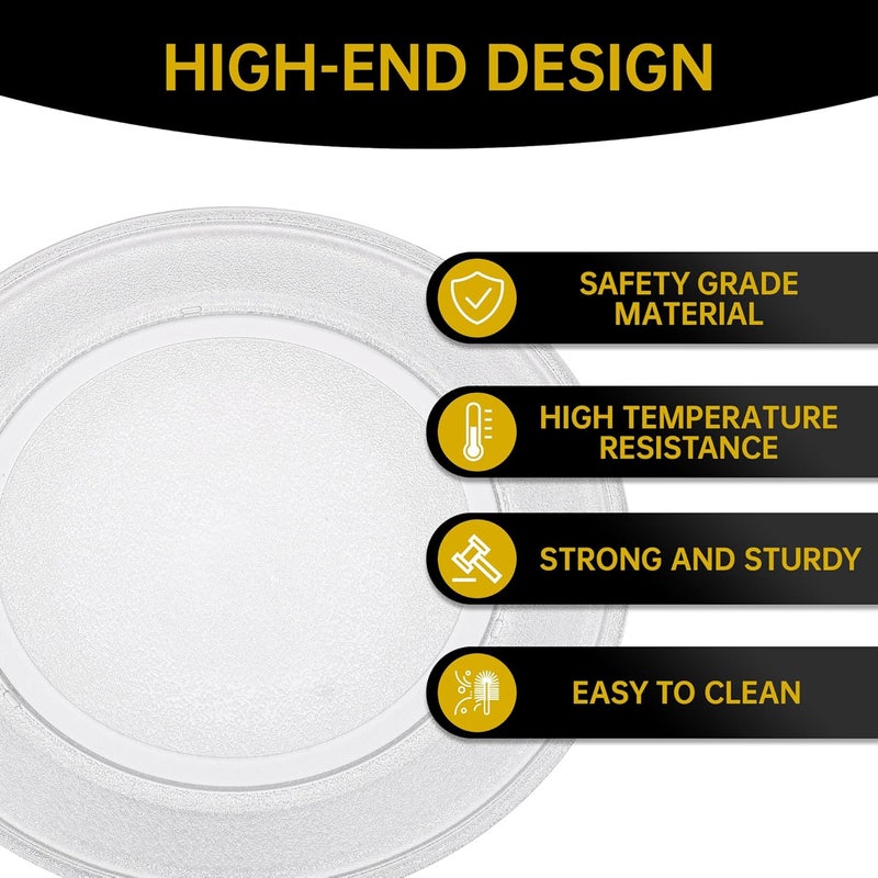 Rotaglass 16" Microwave Glass Turntable Plate, 16" / 40.6cm Microwave Tray Replacement Glass Plate, Glass Tray Replacement for LG, GE, Magic Chef, Hotpoint, Panasonic, Kenmore, etc - Image 3