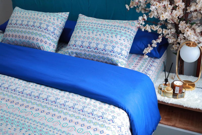 Golden Bed King Size 230 * 240 Cotton Amreya Luxury Quilt Cover (Beautiful Patterned) - Image 1