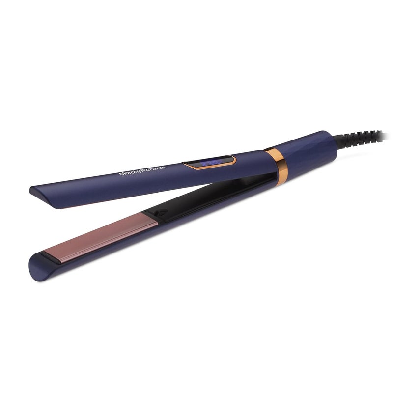 Morphy Richards Keraflow Hs3511 Digital Hair StraightenerIconicKeratin Care For FrizzfreeShiny Hair5HeatSetting2Yr WarrantyFree Travel Friendly Storage PouchMetallic PurpleGoldGift for Her - Image 1