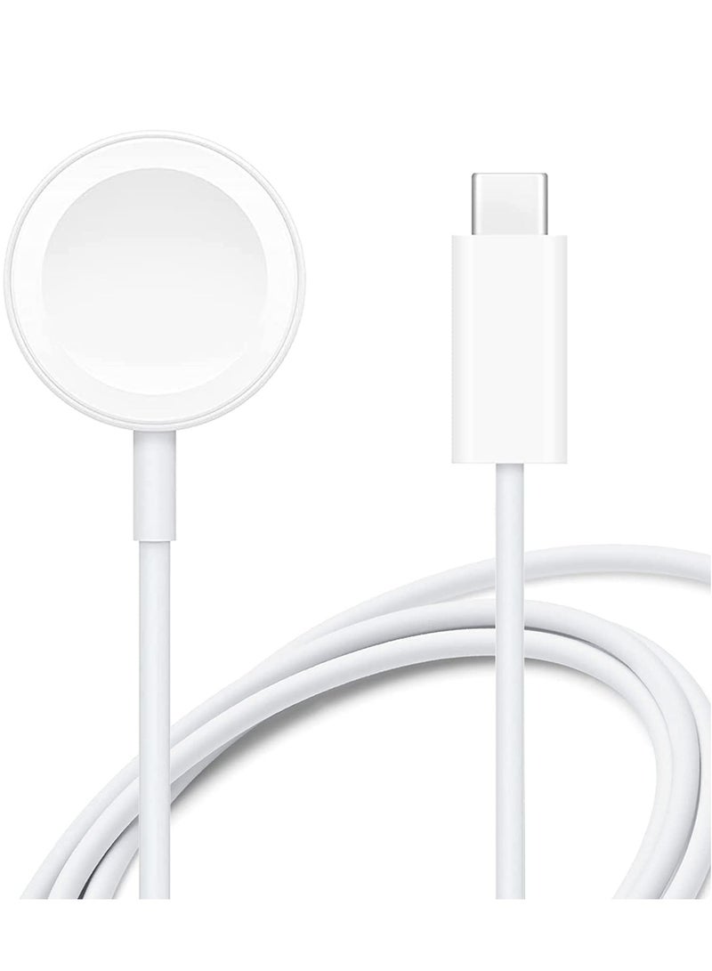 ELTRAZONE Wireless Charging Cable ET-WC22 for Apple Watch – 5V/0.35A, 1.0m, White – Fast and Efficient Charging Solution - Image 1