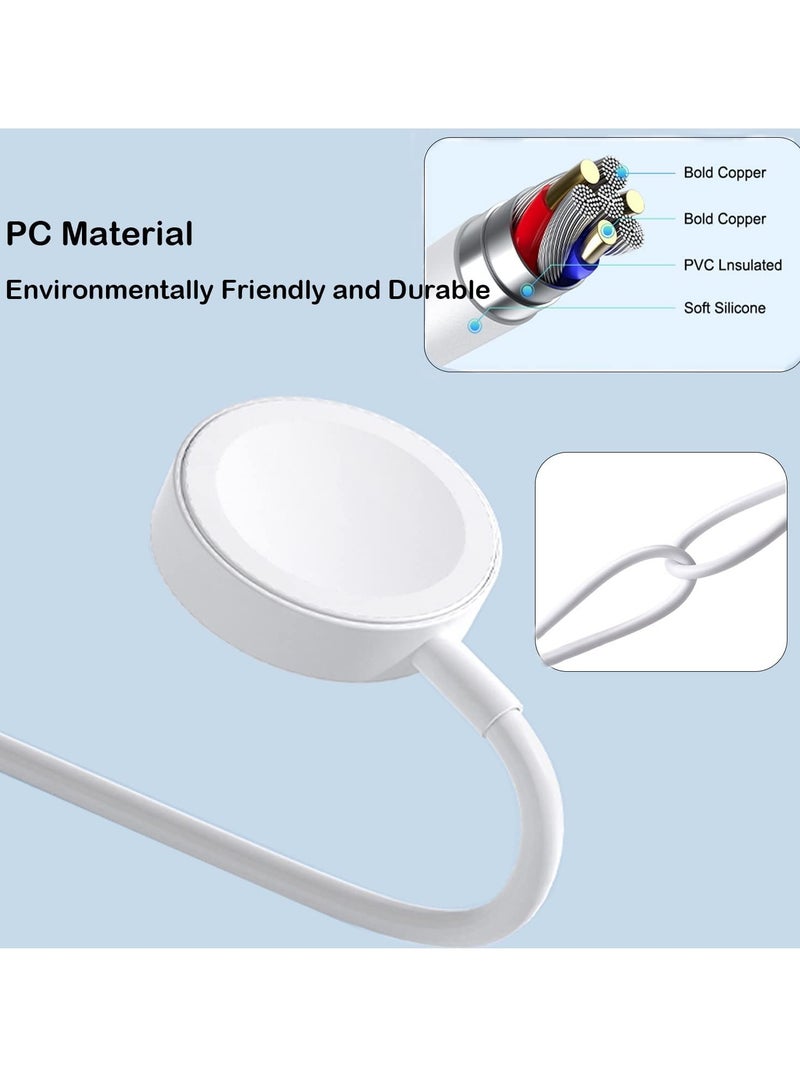 ELTRAZONE Wireless Charging Cable ET-WC22 for Apple Watch – 5V/0.35A, 1.0m, White – Fast and Efficient Charging Solution - Image 3