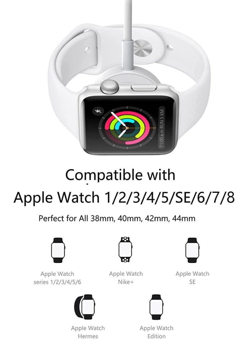 ELTRAZONE Wireless Charging Cable ET-WC22 for Apple Watch – 5V/0.35A, 1.0m, White – Fast and Efficient Charging Solution - Image 4