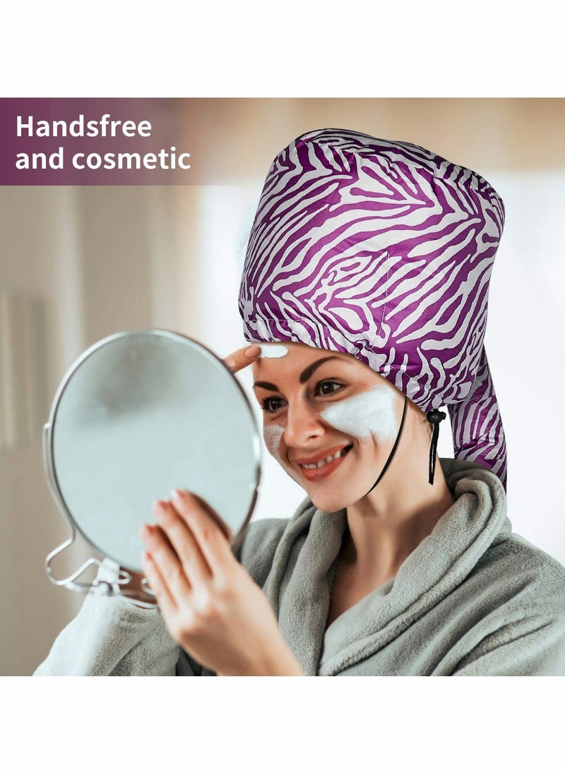 عام مرفق مجفف شعر بونيت قابل للتعديل، مجفف شعر بونيت كبير جداً لمجفف الشعر المحمول مع قبضة قابلة للتمديد وطول خرطوم ممتد (طباعة) - Image 3