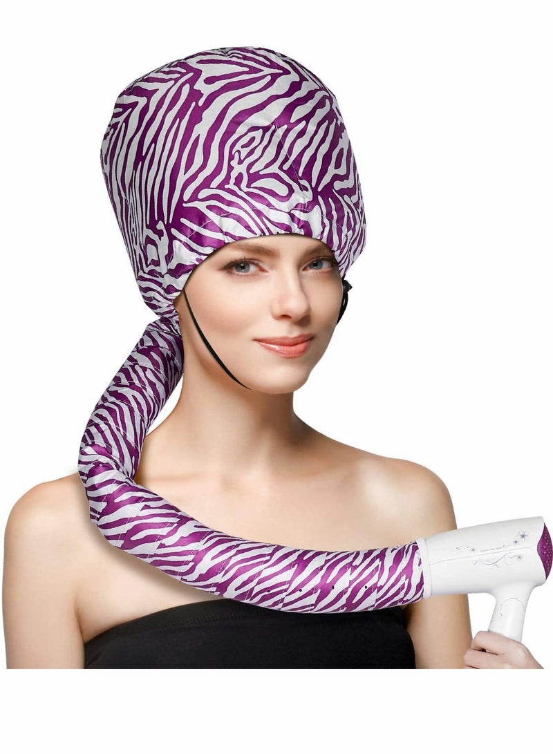 عام مرفق مجفف شعر بونيت قابل للتعديل، مجفف شعر بونيت كبير جداً لمجفف الشعر المحمول مع قبضة قابلة للتمديد وطول خرطوم ممتد (طباعة) - Image 2