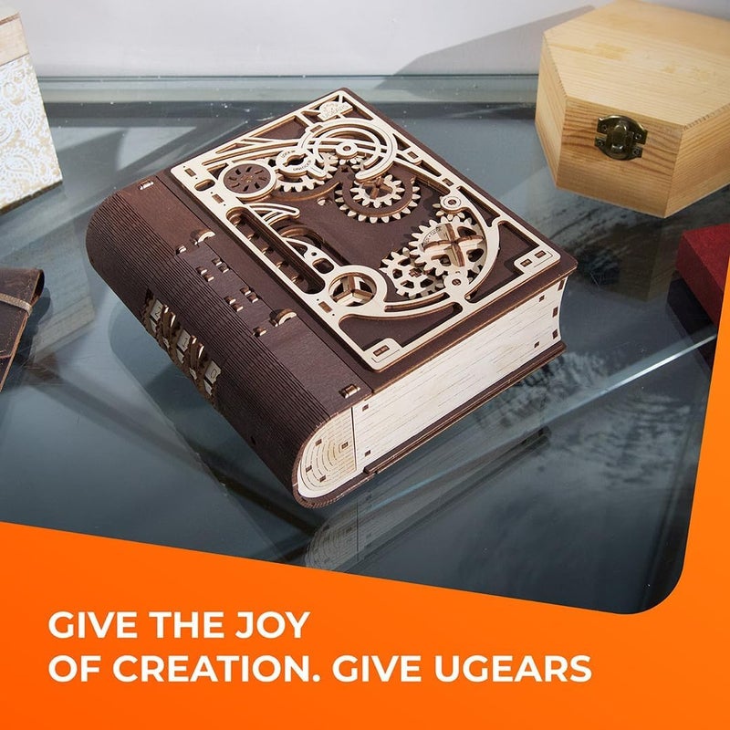 UGEARS ألعاب الألغاز الخشبية ثلاثية الأبعاد من UGEARS - مجموعة نماذج الألغاز الميكانيكية ثلاثية الأبعاد للبالغين - ألعاب الألغاز الذهنية للبالغين، مجموعات بناء نماذج الحرف اليدوية للبالغين، صندوق الألغاز الخشبي، مجموعة هدايا للهوايات - Image 4