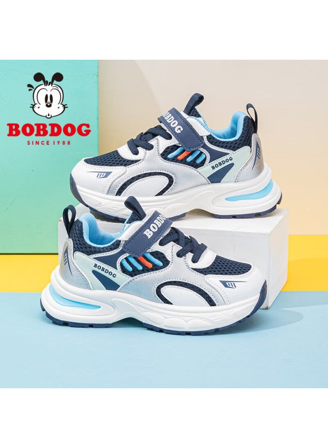 Bobdog Kids Spring Casual Sports Shoes Boys Mesh Sneakers 102551060 Navy Blue/white Size 32 - Image 1