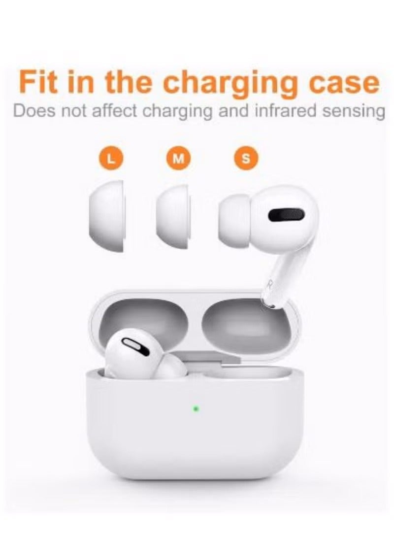 6 pairs of replacement earplugs for Airpods Pro/Airpods Pro 2 second generation with noise reduction hole, silicone earplugs with portable storage box  - Image 4
