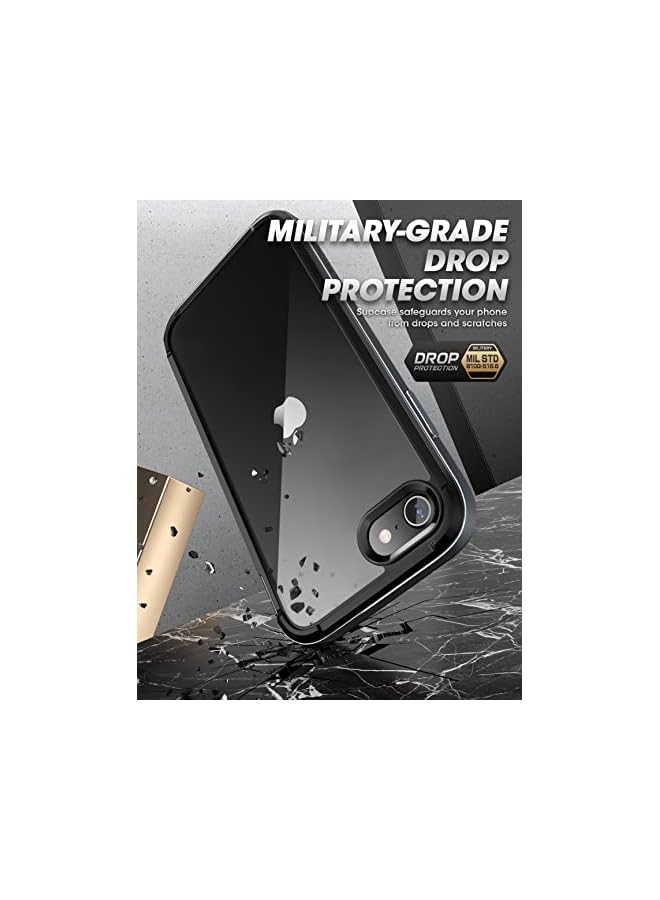 SupCase Unicorn Beetle Edge XT Series Case for iPhone SE (2020/2022) /iPhone 7 /iPhone 8, Slim Frame Clear Protective Case with Built-in Screen Protector (Black) - Image 5