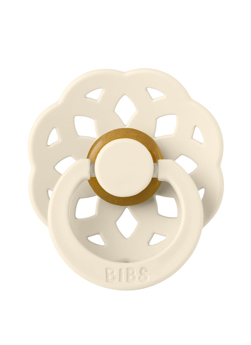 BIBS - Pacifier Boheme 1 PACK Latex Size 2 Ivory - Image 1