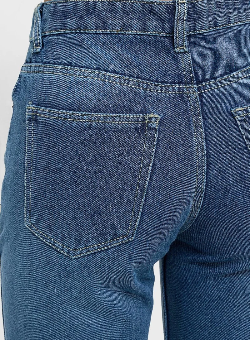 Ginger  High Rise Wide Leg Jeans for Women | Best Price UAE
