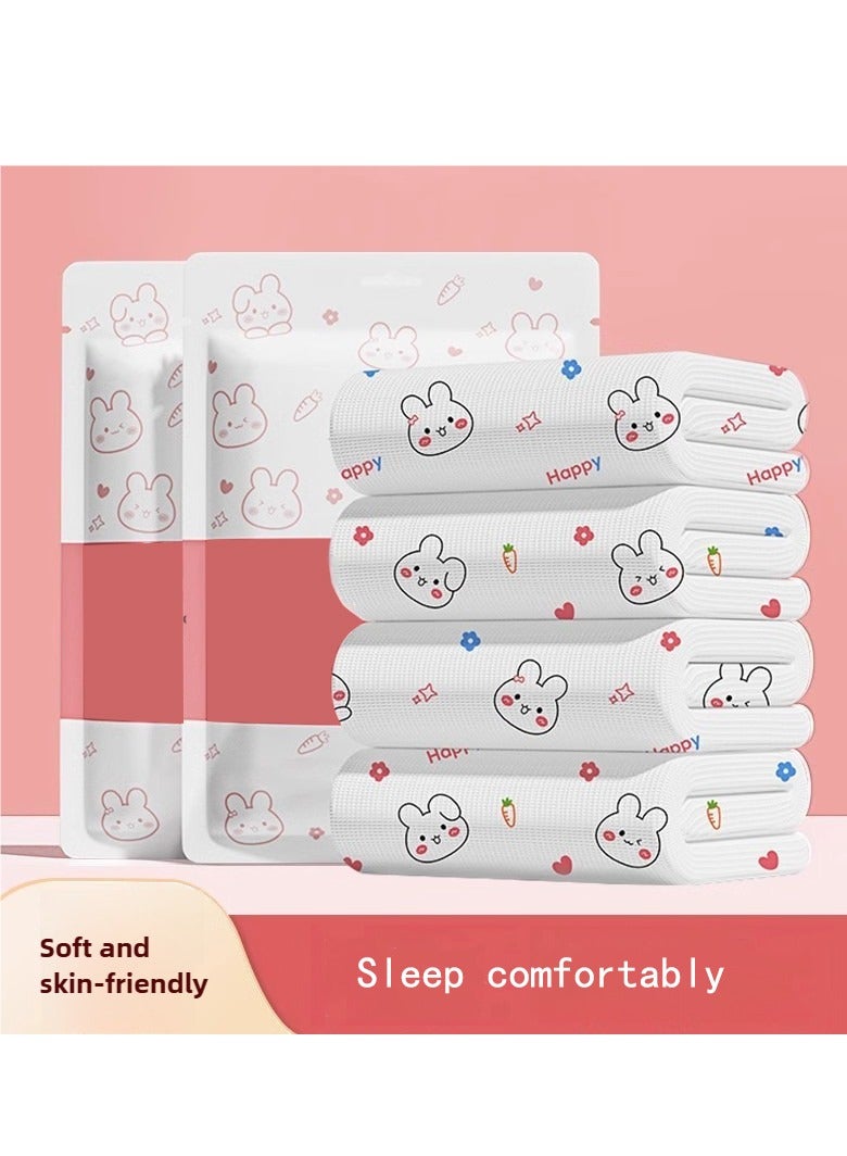 Disposable bedding 2-pack set, extra large, white packaging, including quilt cover, pillowcase, bed sheet, suitable for hotels, business trips, travel, easy to carry - Image 2