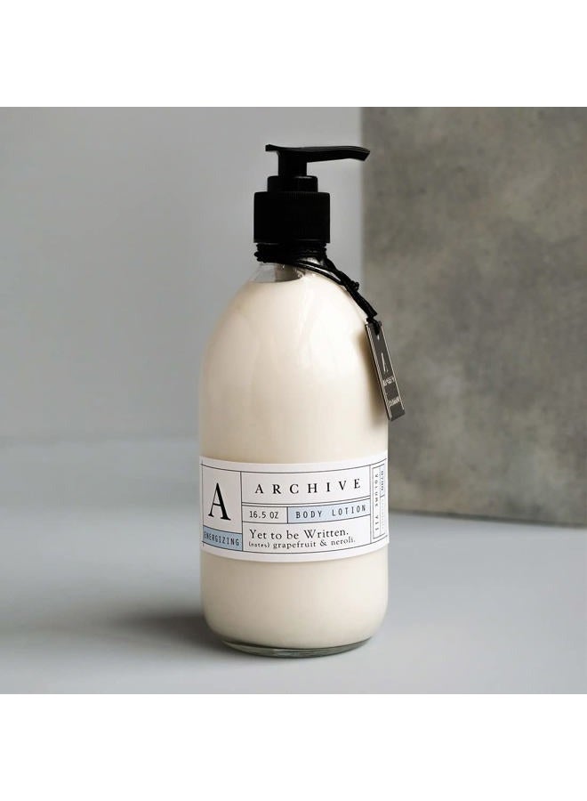 Archive Yet To Be Written Body Lotion Natural Moisturizing Lotion for Men & Women Lightly Scented 16.5 oz - Image 3