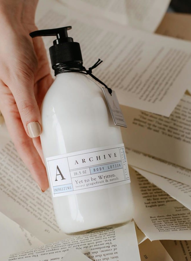 Archive Yet To Be Written Body Lotion Natural Moisturizing Lotion for Men & Women Lightly Scented 16.5 oz - Image 4