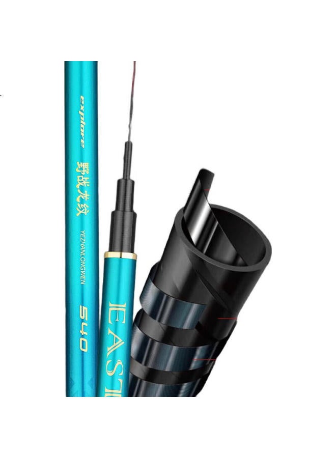 Clear Water Qingshuiyezhanyuan Fishing Rod, Handheld Rod, 28 Sections, Carbon Fiber, Ultra-hard, Ultra-large, Leisure All-purpose Rod, For Crucian Carp And Carp, 5.4 Meters - Image 2