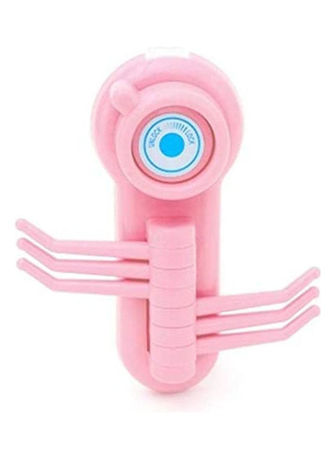Strong Vacuum Sucker 6 Claw Hook Wall Decorative Hook Pink 