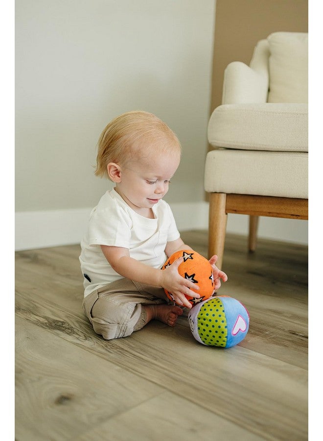 Genius Baby Toys Genius Baby Toys Montessori Sensory Soft Balls with Sensory Sounds and Textures - Set of 3 - Practice Grasping - Gift Set Perfect for 6-12 Months Baby Toys - Image 4