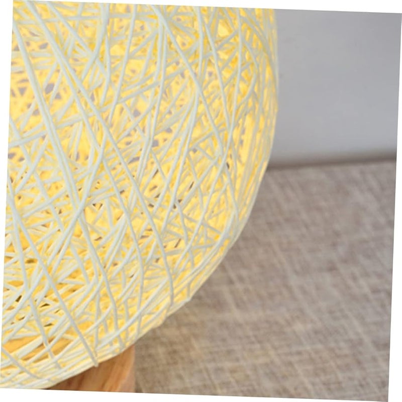 Adjustable LED Rattan Night Light USB Powered Beige Indoor Outdoor Decorative Lamp - Image 4