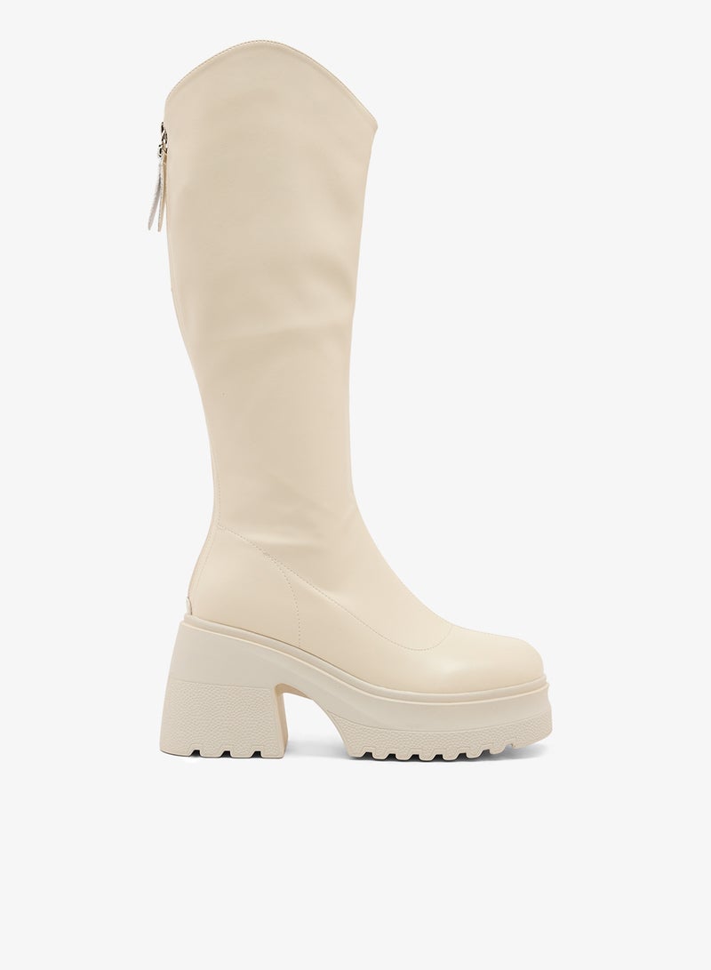 جينجر جزمة تشيلسي برقبة عالية سميكة - Image 1