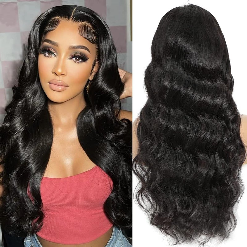 BELIANA Body Wave Lace Front Wigs Human Hair 5x5 HD Lace Closure Wigs Human Hair Pre Plucked 180 Density Glueless Wigs For Black Women Human Hair 5x5 Lace Closure Wig14 Inch
