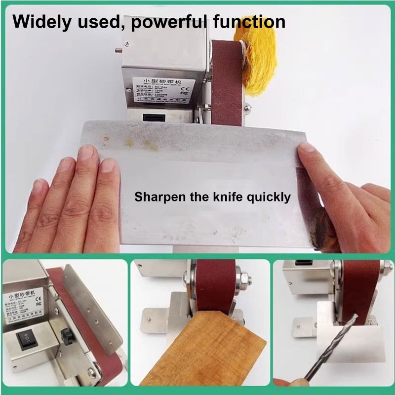 Small mini belt sander sanding machine grinding machine knife grinder woodworking sandpaper machine special 533 * 30mm polishing sand belt sandpaper - Image 4