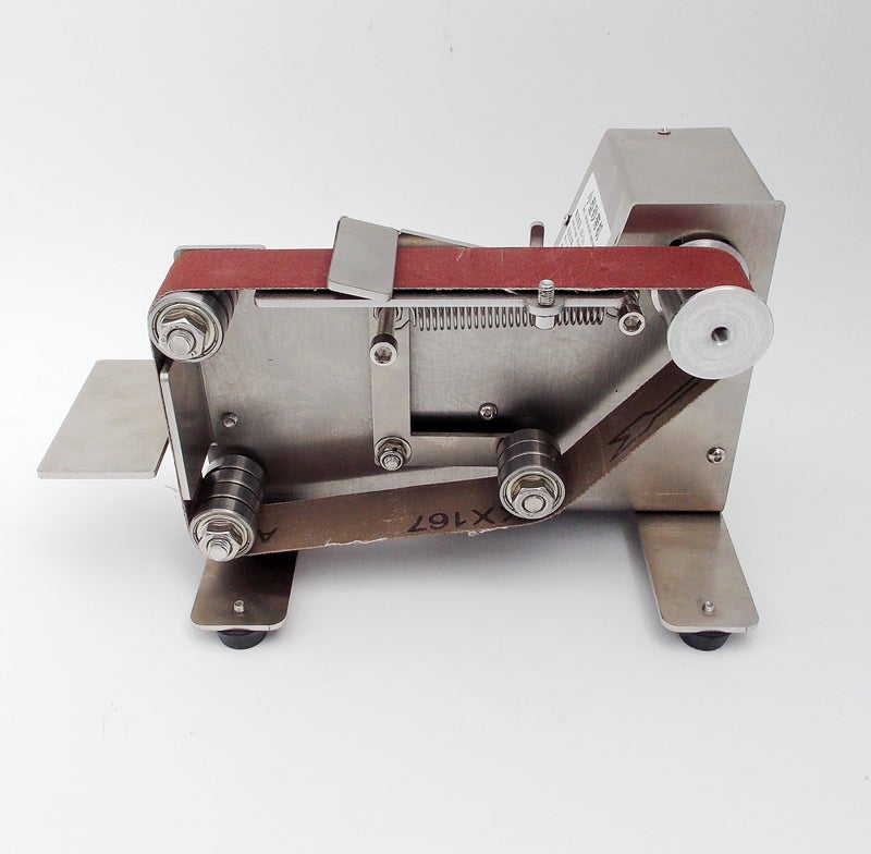 Small mini belt sander sanding machine grinding machine knife grinder woodworking sandpaper machine special 533 * 30mm polishing sand belt sandpaper - Image 2