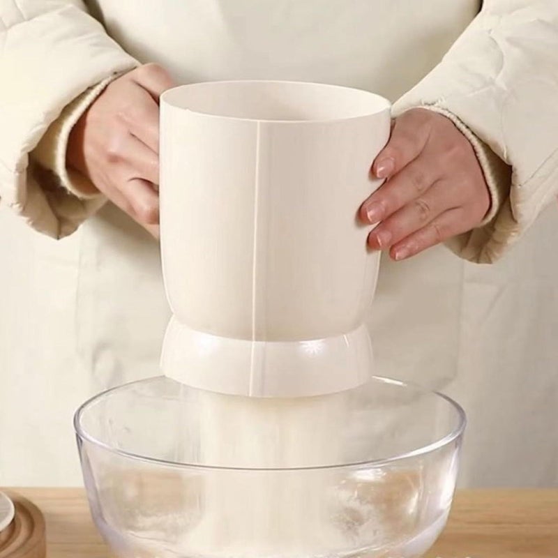 Stainless Steel Flour Sifter 4 Cup Capacity Washable Baking Pastry Tool - Image 3