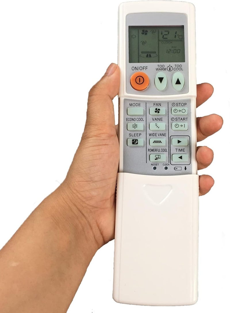 ELTRAZONE Replacement Remote Control for Mitsubishi Electric Air Conditioners MSZ-GE Series - Compatible with MSZ-GE06NA-8, MSZ-GE09NA-8, MSZ-GE12NA-8, MSZ-GE15NA-8, MSZ-GE18NA-8, MSY-GE09NA-8, MSY-GE12NA-8, MSY-GE15NA-8, MSY-GE18NA-8 - Easy to Use, Battery Included - Image 3