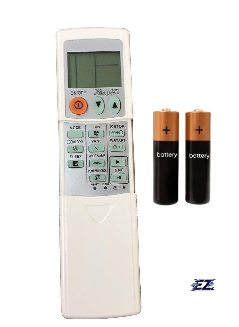 ELTRAZONE Replacement Remote Control for Mitsubishi Electric Air Conditioners MSZ-GE Series - Compatible with MSZ-GE06NA-8, MSZ-GE09NA-8, MSZ-GE12NA-8, MSZ-GE15NA-8, MSZ-GE18NA-8, MSY-GE09NA-8, MSY-GE12NA-8, MSY-GE15NA-8, MSY-GE18NA-8 - Easy to Use, Battery Included - Image 1