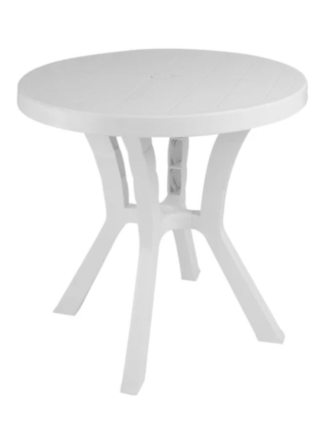 Carmen 60cm round white crescent and star table 6221999293486