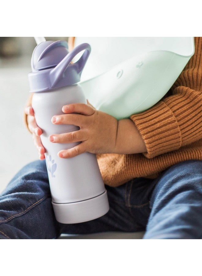 Green Sprouts® Sprout Ware® Straw Bottle 10oz., 6mo+, Plant-Plastic, Platinum-Cured Silicone, Dishwasher Safe, Grows with Baby, Tested for Hormones - Plum - Image 2