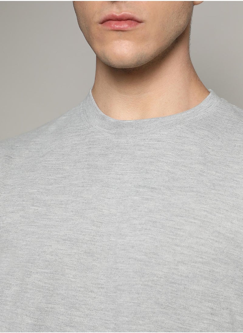 Campus Sutra - Men's Oversized Solid Light Grey Casual Co-Ord Set - Image 1