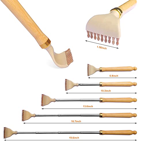 YEHORIN Telescoping Back Scratcher, Portable Extendable Bamboo Back Scratcher for Men Women with Beautiful Present Packaging, Body Scratcher for Adults - Image 4