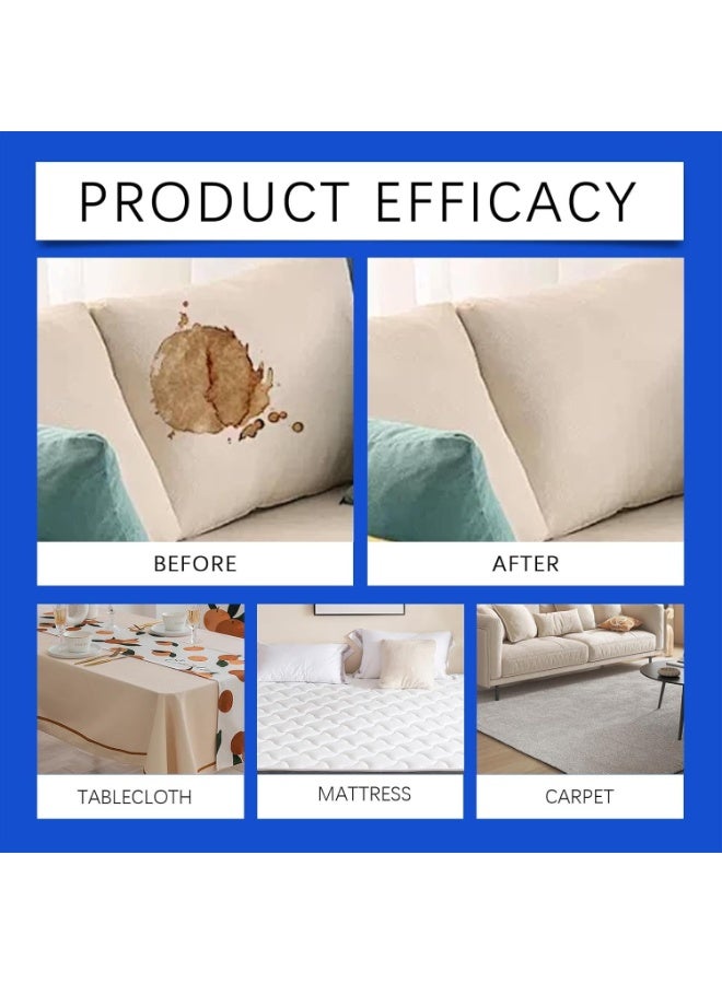 Fabric Sofa Cleaner Foam, 300ML Stain Removing Spray for Fabric, Upholstery  Clothes, Dry Foam Cleaner for Car Seats, Rug  Carpet Cleaner, Ink  Oil Stain Remover, Wash-Free Fabri c Cleaners - Image 4