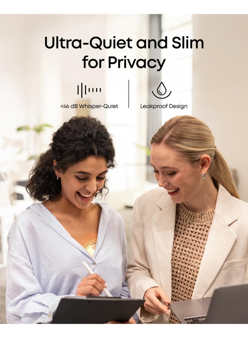eufy Breast Pump E20, Heated Wearable Electric Breast Pump, 3 Temperature Levels, Hands-Free, App-Controlled Optimized Rhythm, Hospital-Grade Suction, Discreet and Ultra-Quiet Pumping - Image 5