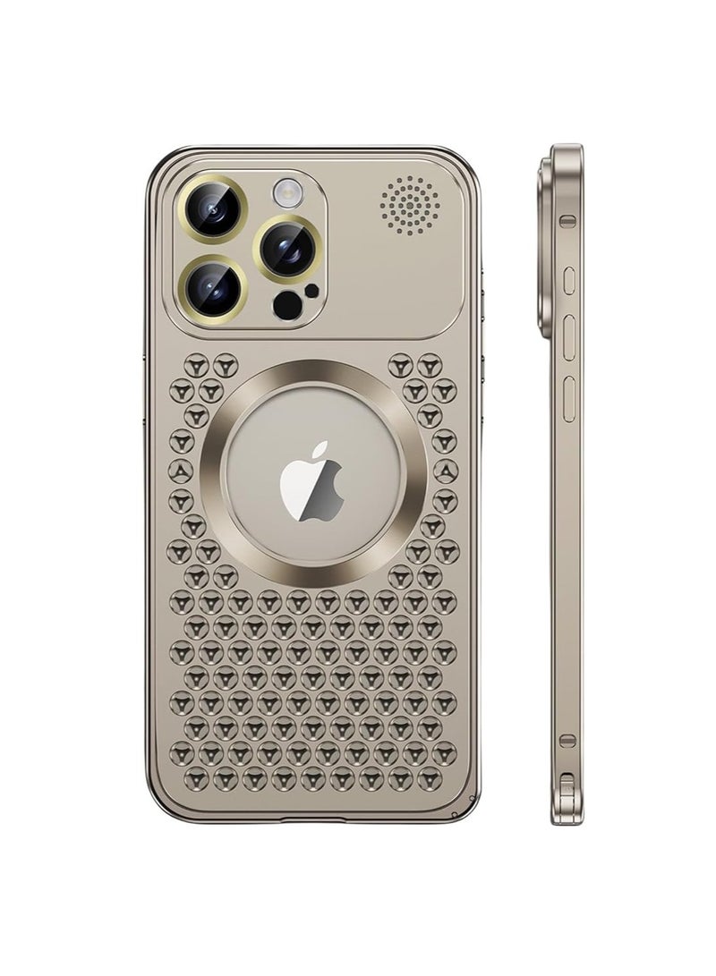 general Phone case for iPhone 15 Pro Max/15 Pro/15 Plus/15, [MagSafe compatible] Hollow design aviation aluminum phone case for full protection of the camera - Image 1