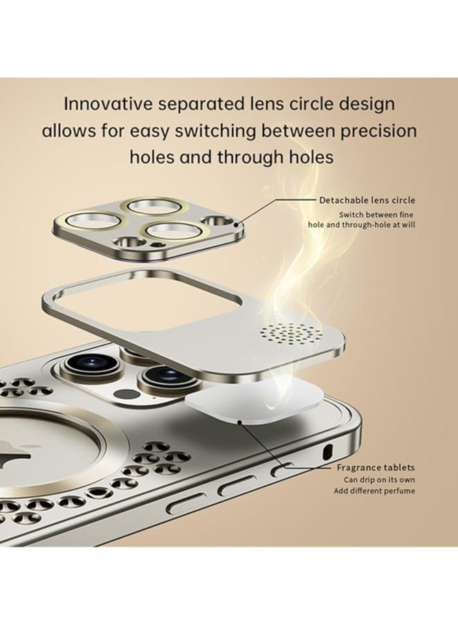 general Phone case for iPhone 15 Pro Max/15 Pro/15 Plus/15, [MagSafe compatible] Hollow design aviation aluminum phone case for full protection of the camera - Image 3