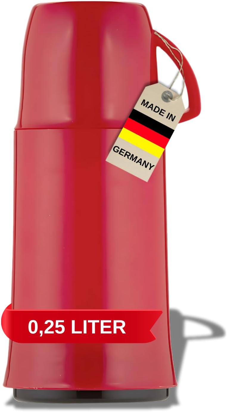 Helios Elegance Insulated Bottle Red 0.25 Litre - Image 1