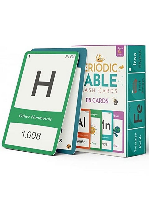 Periodic Table For Kids Laminated Elements Flash Cards. 118 Flash Cards For Kids To Learn, Study And Memorize The Periodic Table. Science Materials For Classroom And Home. Recommended Ages 5 And Up