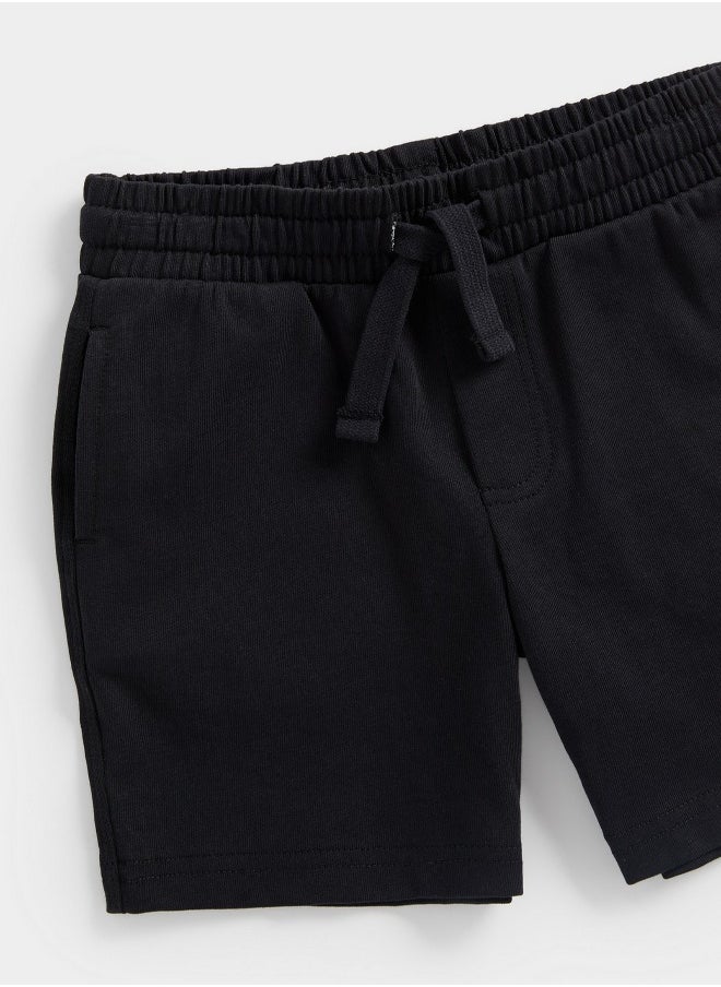 mothercare Black Jersey Shorts  - Image 3