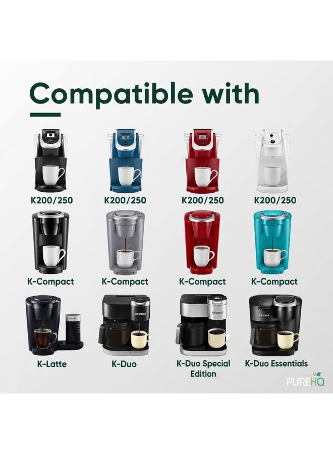 PUREHQ Keurig Starter Kit Replacement for Keurig 2.0 K200, K250, K35, K-Duo and K-Compact Coffee Makers - Includes Filter Holder and 3 Pack of Keurig Compatible Water Filters - Image 2