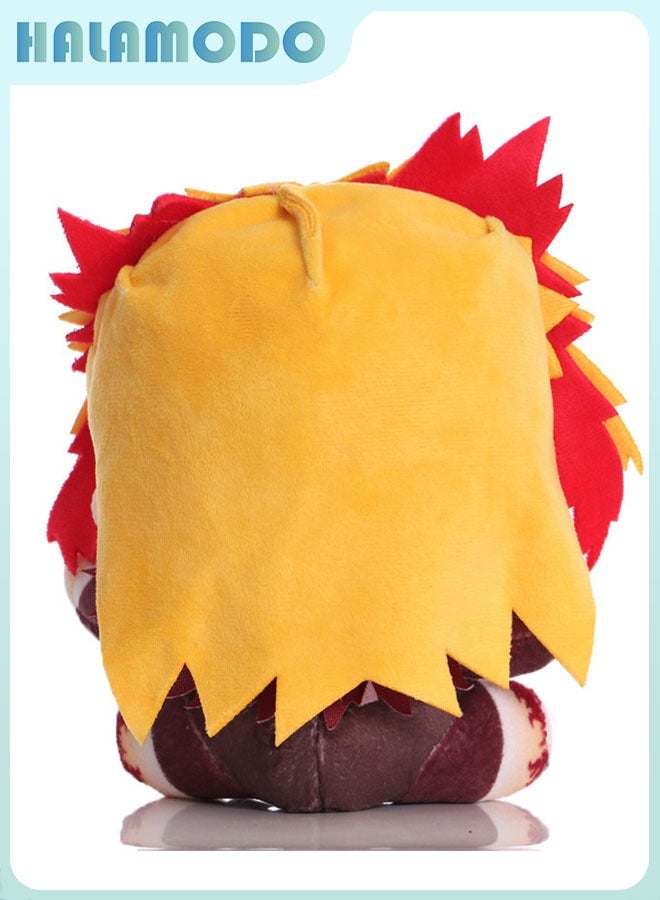 HALAMODO Demon Slayer Rengoku Kyojuro Plush Toy, a Wonderful Birthday Present and Decor for Bedroom, Living Room, Desk, and an Excellent Office Stress - Relief Doll 20cm - Image 4